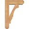 Ekena Millwork Balboa Craftsman Smooth Bracket w/ Offset Brace, Western Red Cedar, 5 1/2"W x 16"D x 24"H BKT0604X16X24BOA04SWR - alternate 3